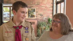 Macomb County Boy Scout earns national award for saving mom's life