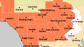 Heat Advisory issued for Central Texas for Monday, June 6