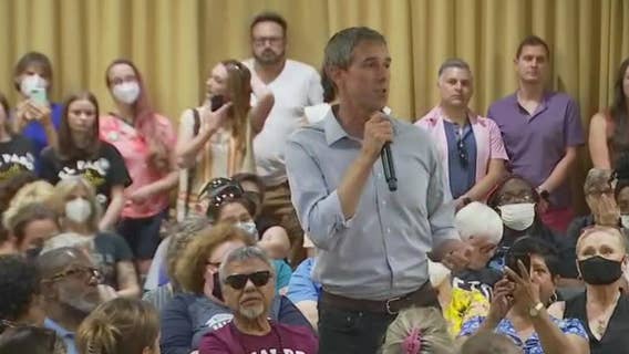 Democratic gubernatorial candidate Beto O'Rourke speaks in Austin