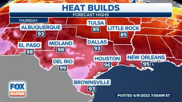 Millions at risk as temperatures soar above 100 degrees in the South, Southwest
