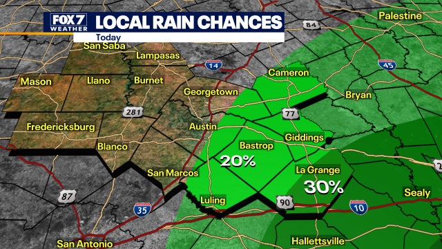 Triple-digit heat continues with slight chance of rain in Eastern counties