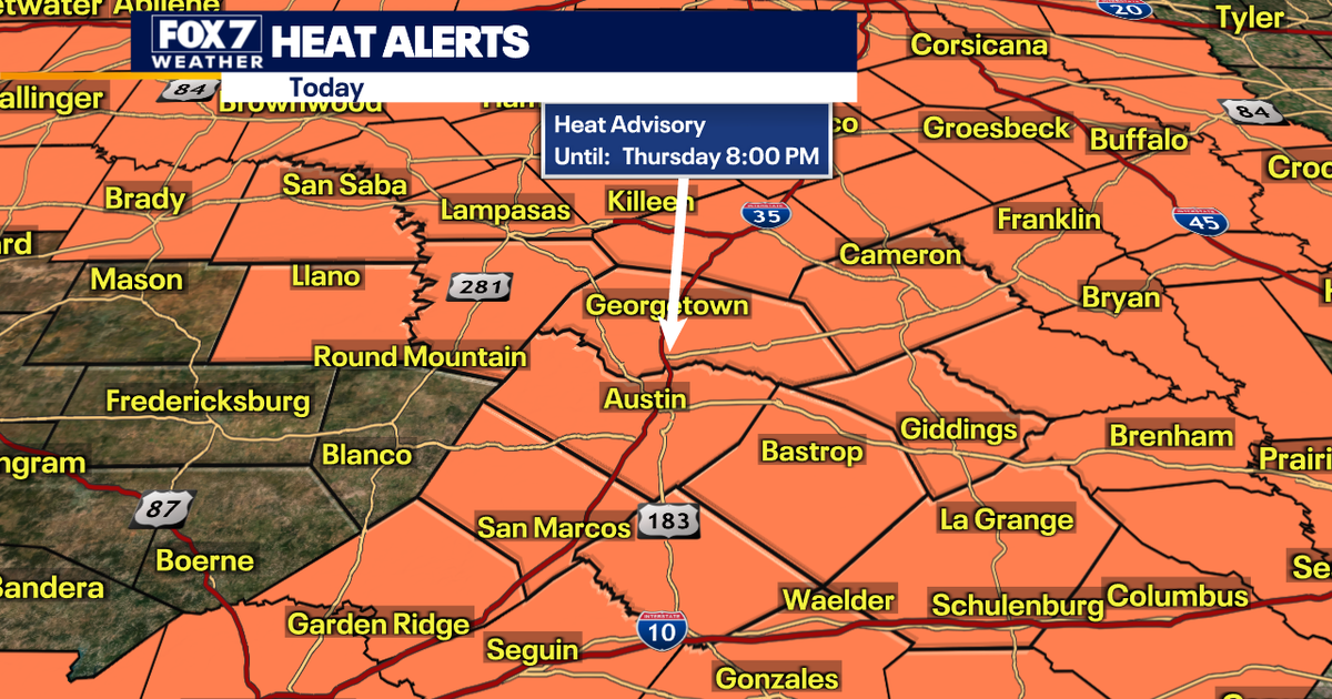 Very hot temperatures continue, isolated showers possible | FOX 7 Austin