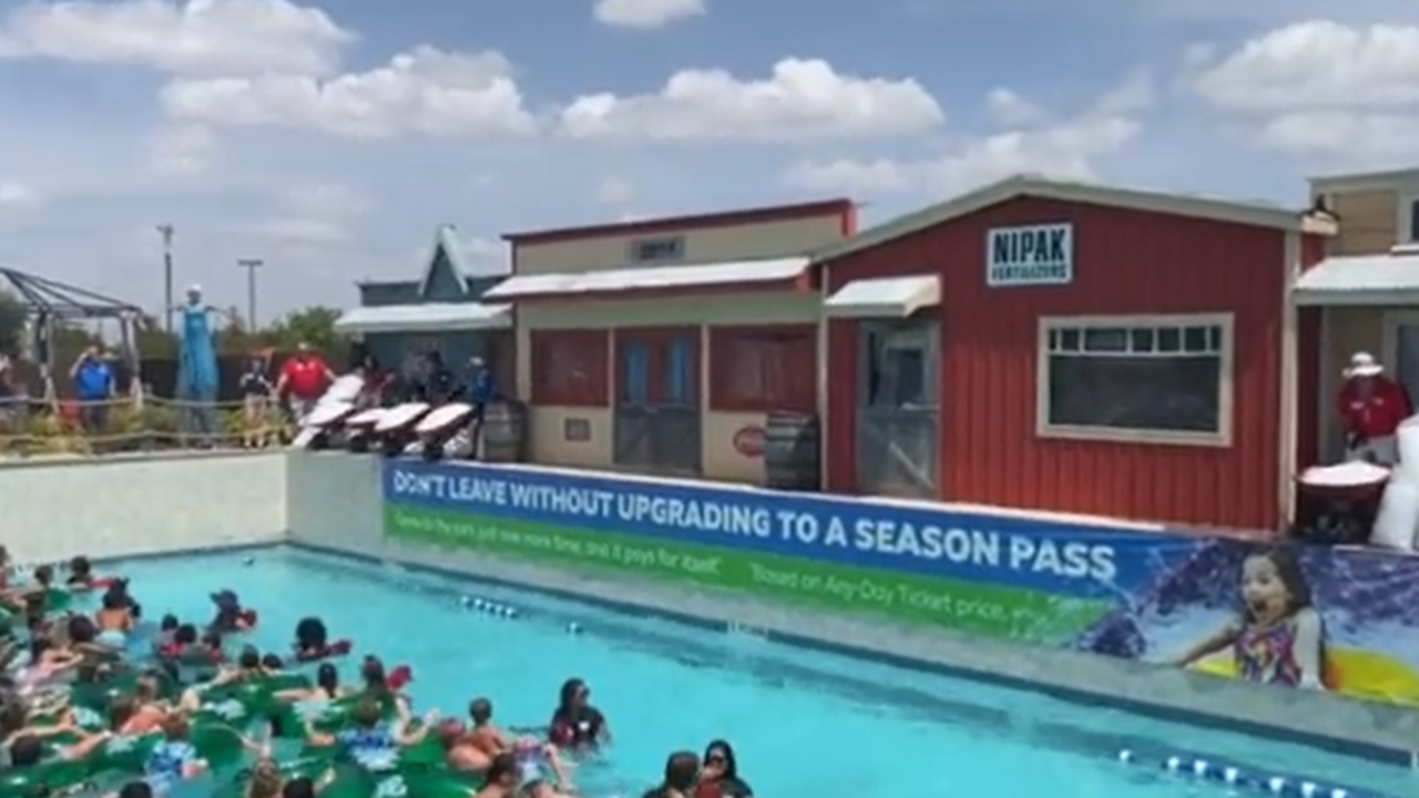 Swimmers at Typhoon Texas get to enjoy an ‘icy treat’