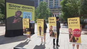 Human billboards part of TxDOT's 'Be Safe. Drive Smart' campaign