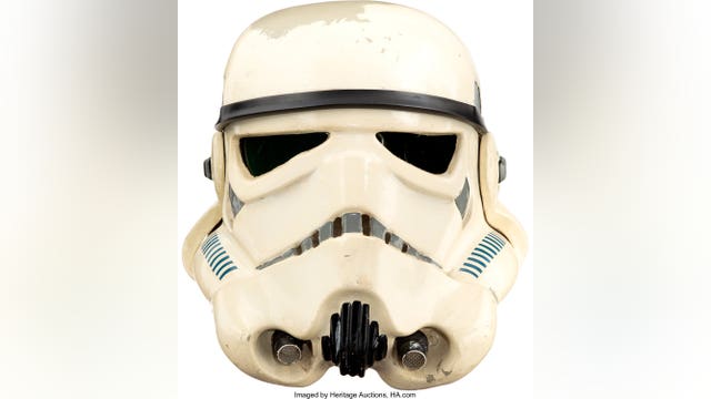 Stormtrooper helmet, blaster from original 'Star Wars' film to be auctioned