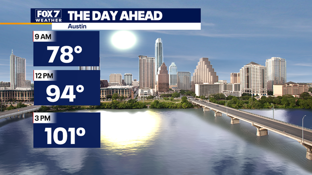 Hotter temperatures are expected with highs at or above 100