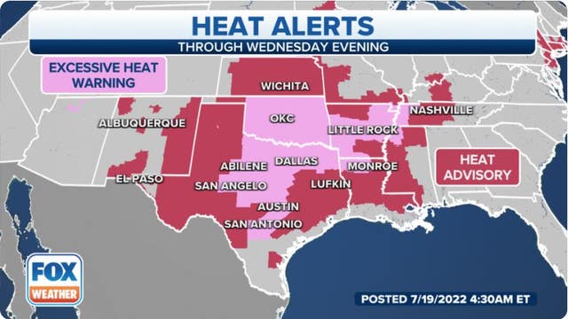 Potentially deadly, record-breaking heat continues to bake the central US