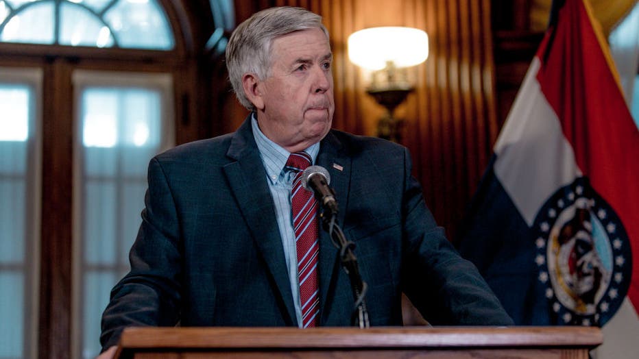 Missouri Gov. Mike Parson Holds Press Conference On Planned Parenthood License