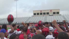 Manor High School football team prepares for Class 6A