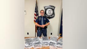 $985K worth of cocaine found near crashed vehicle after driver flees Michigan State Police