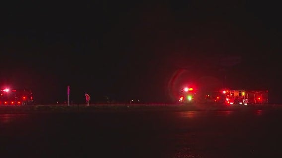 Crash involving 18-wheeler and car near Manor