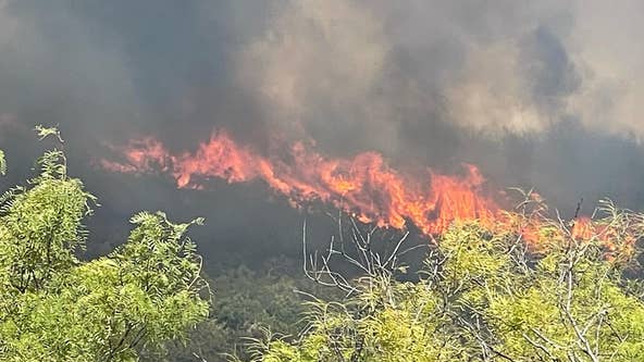 Big Sky Fire: Officials work to contain wildfire north of Fredericksburg