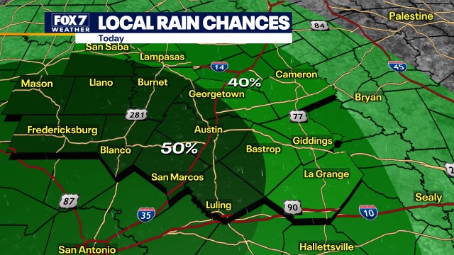 Showers and storms possible, 90s make a comeback