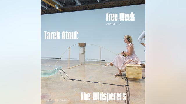 'Free Week' at The Contemporary Austin for Tarek Atoui exhibition