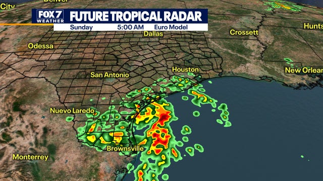 Low-pressure system moving in the Gulf