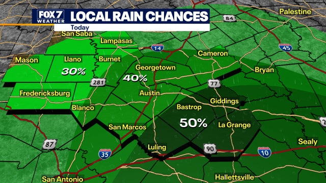 Rainy week forecasted, isolated spotty showers expected today