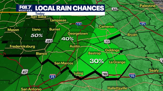 Less rain and slightly warmer temperatures expected