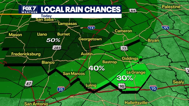 Rain likely in coming days and temperatures expected to dip below 100s