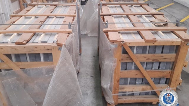 Australian officers confiscate record 2 tons of methamphetamine