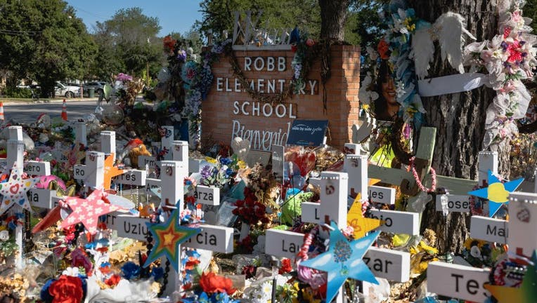 a41628c8-Uvalde High School Holds Graduation Ceremony One Month After Shooting