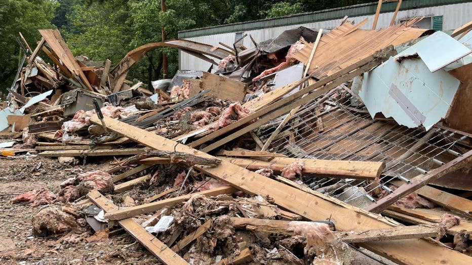 Flood damage in Kentucky