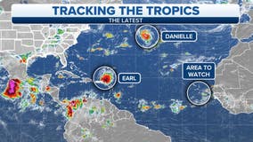 Hurricane Danielle strengthens, Tropical Storm Earl churns in the Atlantic