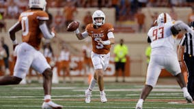 Ewers with 2 TD passes in Texas debut, a 52-10 win over ULM