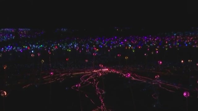 Art installation Field of Light at Lady Bird Johnson Wildflower Center