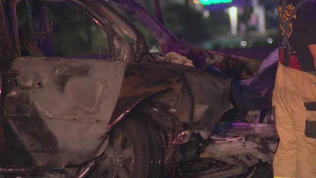 Vehicle fire in South Austin; 1 woman hospitalized