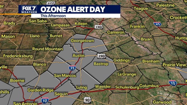 Ozone Alert Day declared as temperatures expected to hit mid-90s