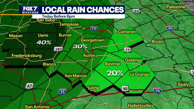Marginal risk of localized flooding as storms expected this evening