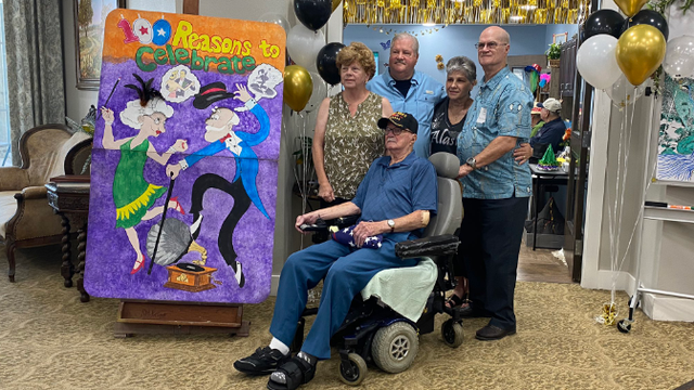 World War II veteran in Wimberley celebrates 100th birthday, looks back on his life