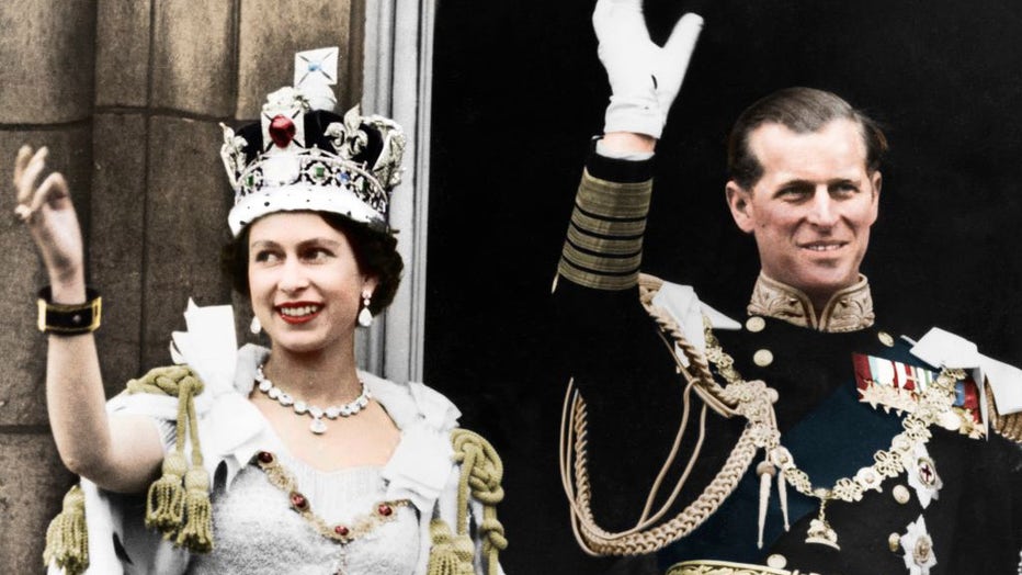 0952ea79-Queen Elizabeth Ii And The Duke Of Edinburgh On Their Coronation Day