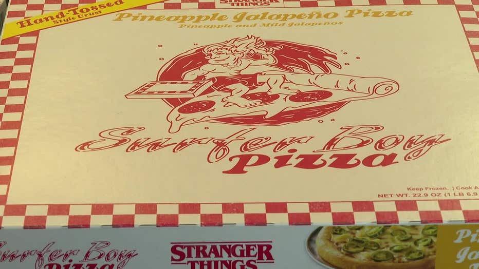 Stranger Things Surfer Boy Pizza, made in Milwaukee