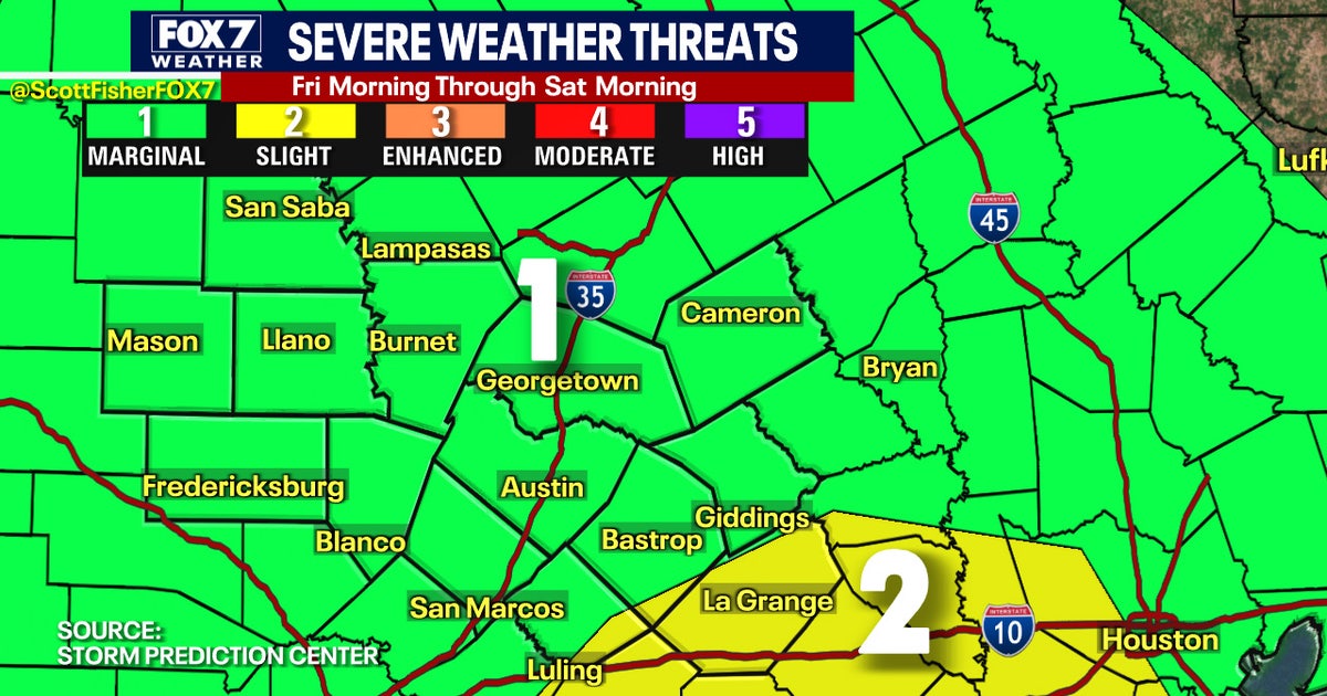 Severe weather possible as warnings issued for parts of Central Texas ...