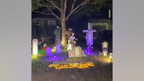 Halloween cemetery display pays tribute to 'Old Austin' and legendary businesses