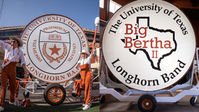 Big Bertha II, world's largest bass drum, makes debut at Texas-Iowa State game