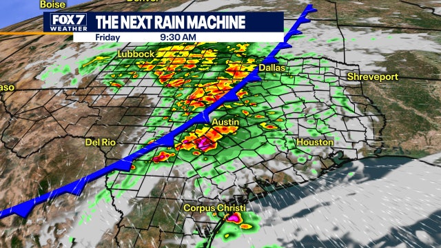 Rain and storms possible as front moves in to Central Texas
