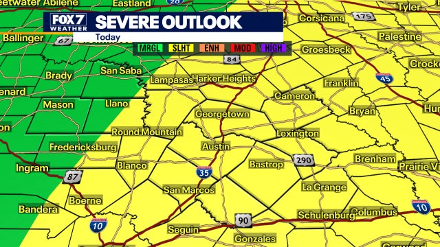 Severe storm risk with main threats strong winds, small hail