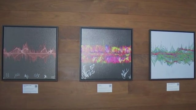 Soundwaves Art Foundation creates stunning artwork from the world's most iconic music
