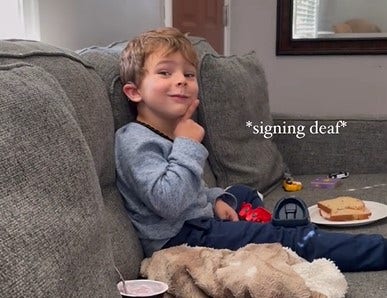 Watch: Deaf 5-year-old boy gets excited seeing deaf character on TV