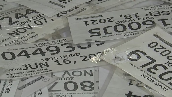 Paper license plates in Texas will no longer be issued starting July 1