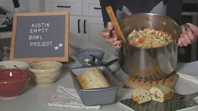 Austin Empty Bowl Project cookbook recipes with FOX 7 Austin's Tierra Neubaum