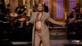 Keke Palmer reveals she’s pregnant during ‘SNL’ debut