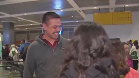 'I’ll be home for Christmas': Military dad surprises kids at Austin airport