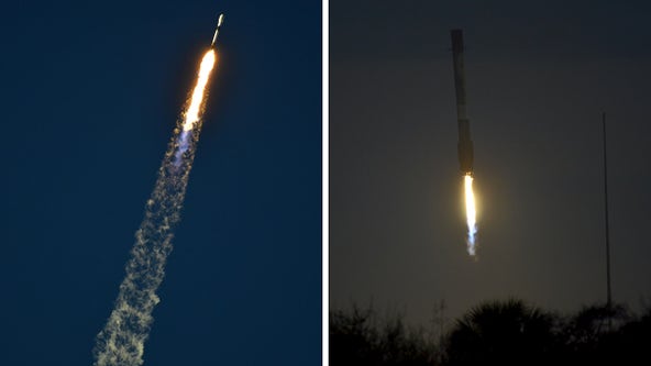 SpaceX blasts another batch of internet satellites into orbit -- for a competitor