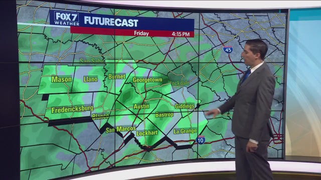 Light rain possible today, another cold front next week