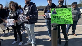 Family of inmate killed by corrections officer, community organizations hold protest in Hays County