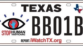 New Texas 'Stop Human Trafficking' license plates available in February