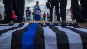 LAPD bans display of thin blue line flags